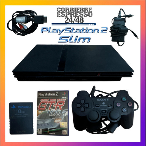 Console playstation ps2 slim - console,