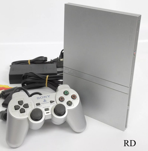 Console ps2 slim - ✅console, silver