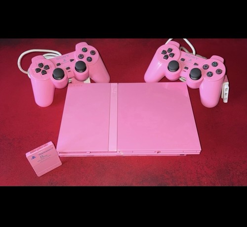 Console ps2 slim pink rosa - ps2,