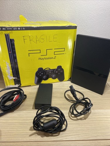 Ps2 slim nera scph 70004 - ps2,