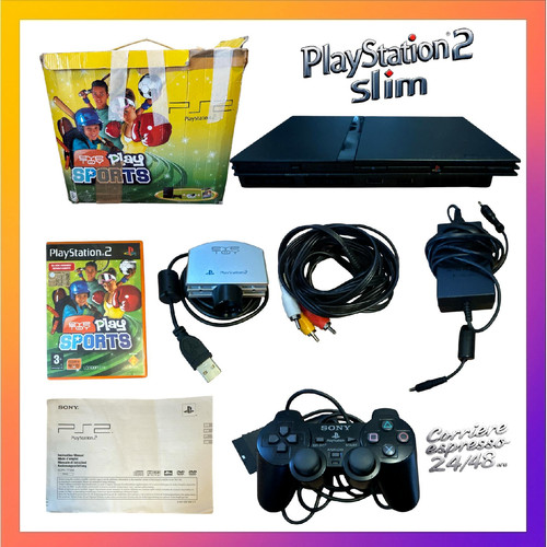 Console playstation ps2 slim - ps2,