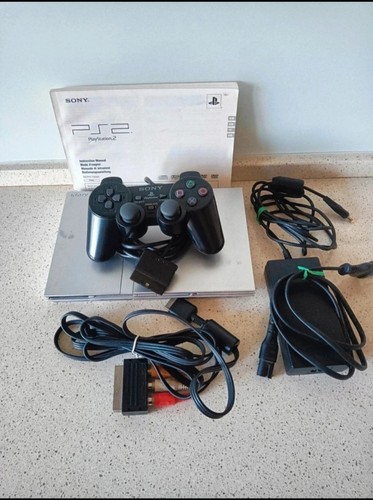 Console ps2 slim silver - console,